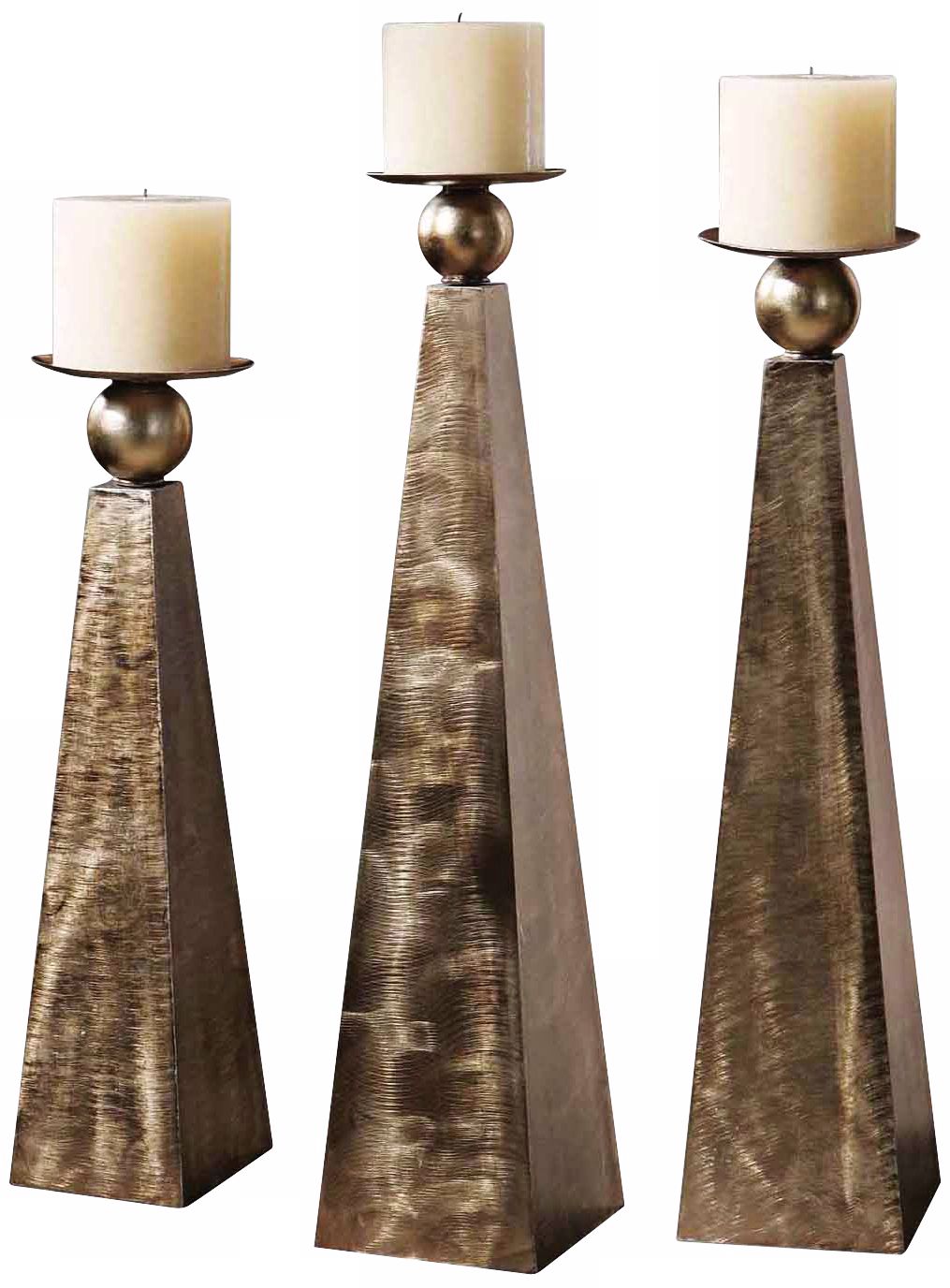 Set of 3 Uttermost Cesano Candle Holders