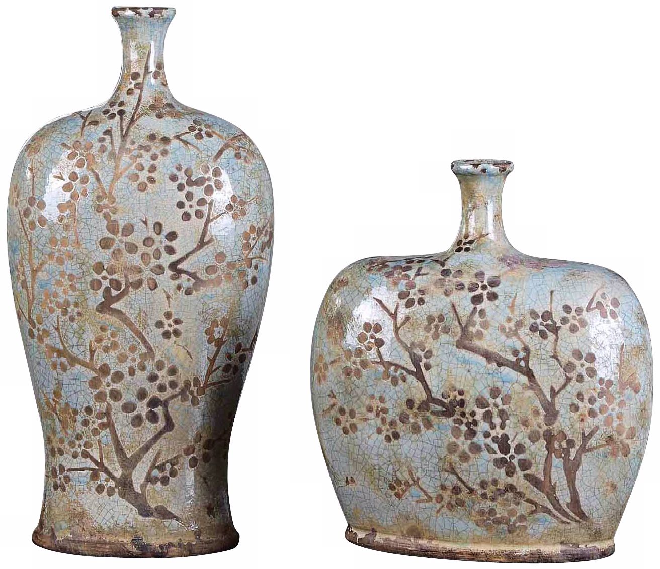 Set of 2 Uttermost Citrita Decorative Ceramic Vases