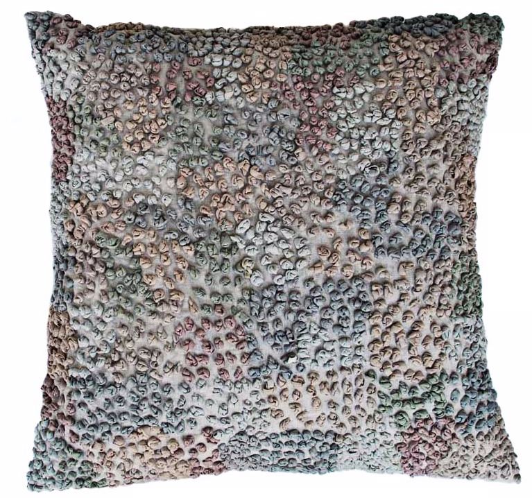 Knots Pastel 22" Square Hand-Made Accent Pillow