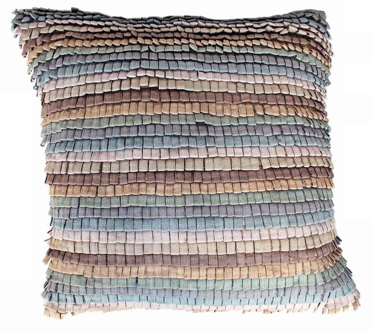 Tabs Pastel 22" Square Down Insert Accent Pillow
