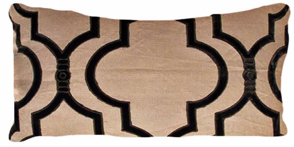 Taza Tobacco 20" Wide Linen Accent Pillow