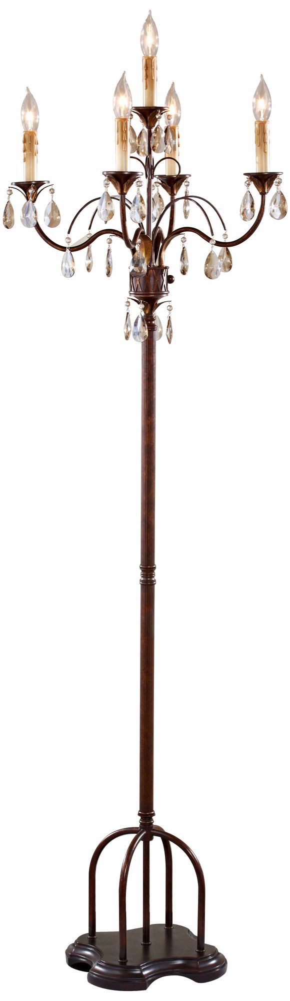 Murray Feiss Anora Palladio Bronze Candelabra Floor Lamp