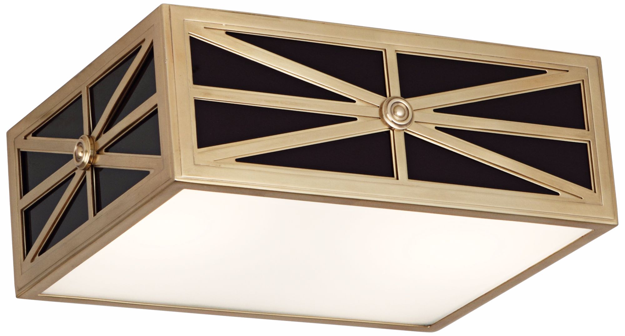 Mary McDonald Directoire Black 12 1/4" Brass Ceiling Light