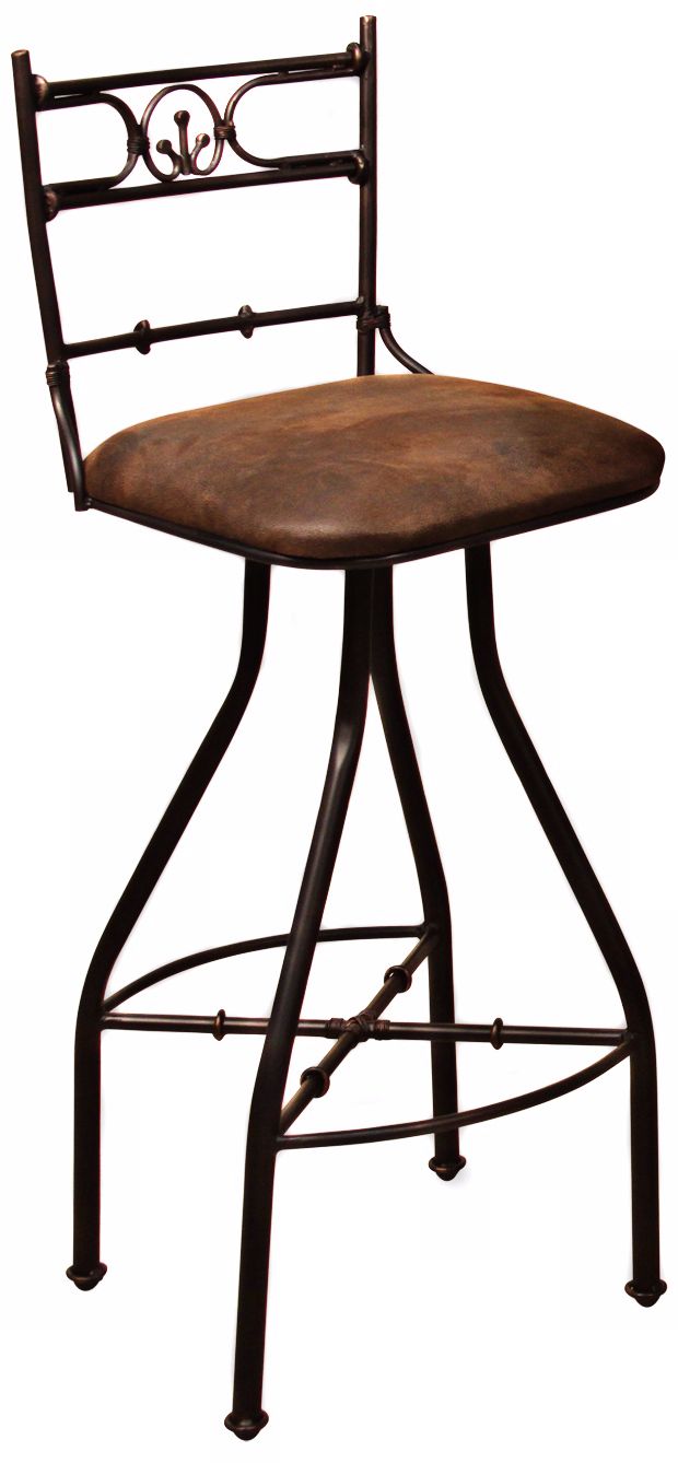 Valencia Swivel Iron Bar Stool