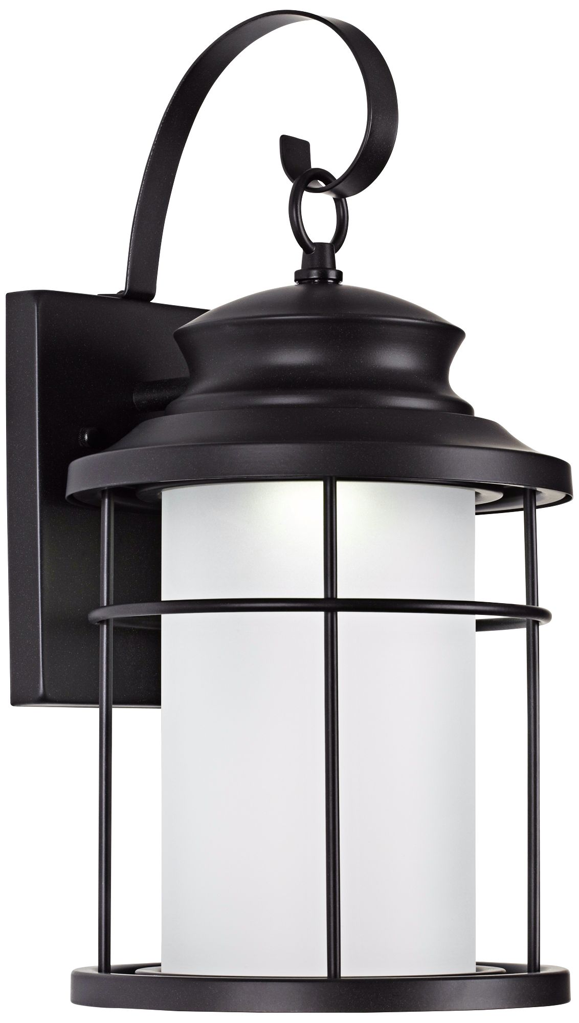 Warburton 16" High Black LED Outdoor Wall Light