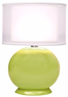 Thumprints Cartman Lime Green Double Shade Table Lamp
