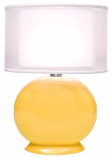 Thumprints Cartman Sunflower Yellow Double Shade Table Lamp