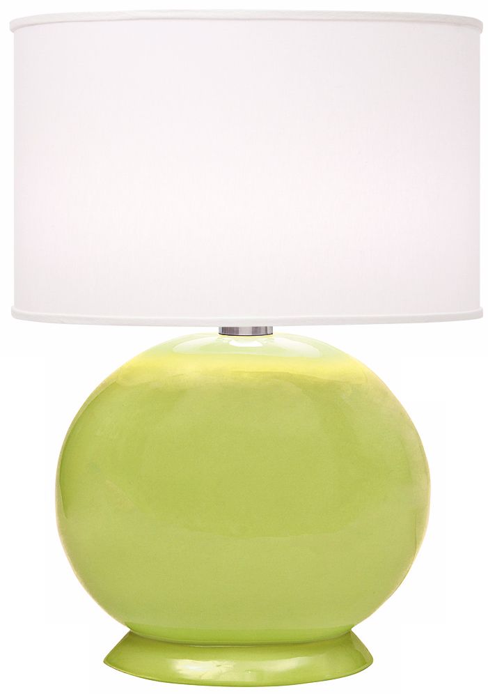Thumprints Cartman Lime Green with White Shade Table Lamp