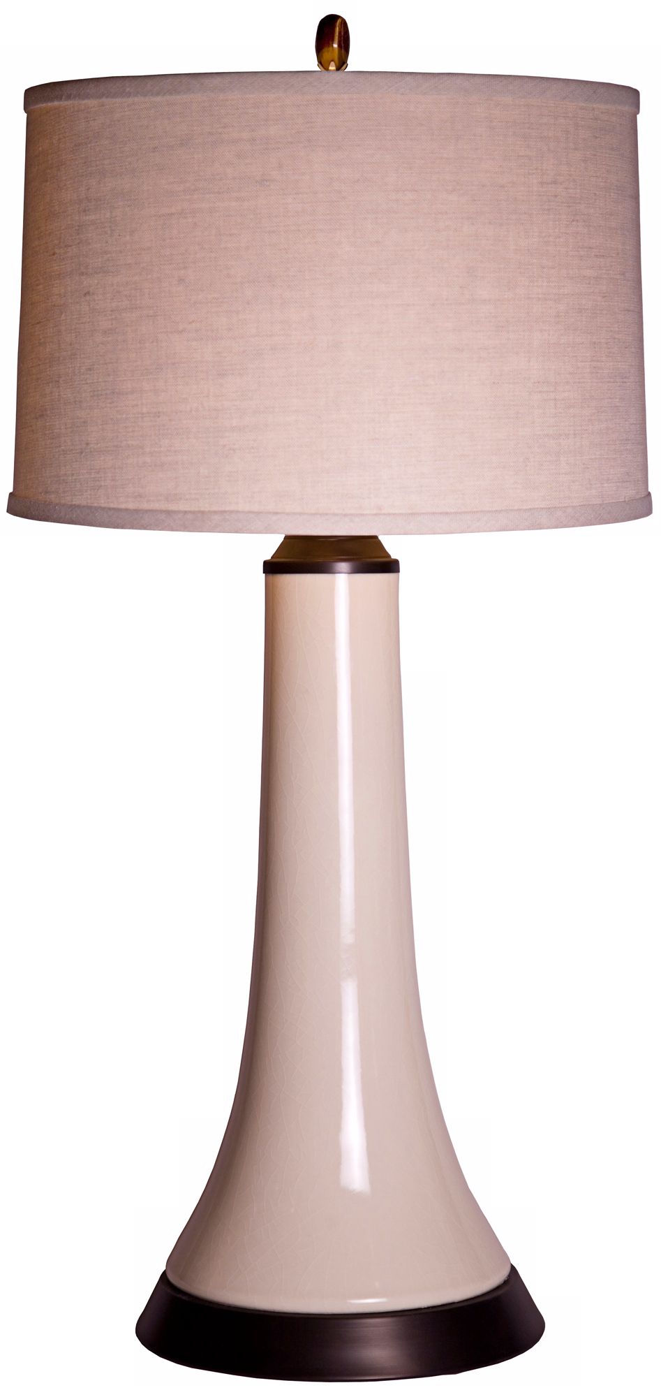 Thumprints Frangelica Bone Crackle White Table Lamp