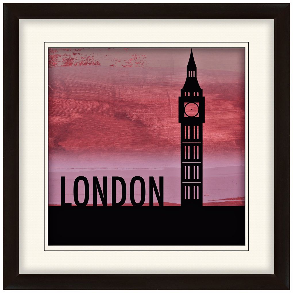 Nocturnal Landmarks 20" Square London Wall Art