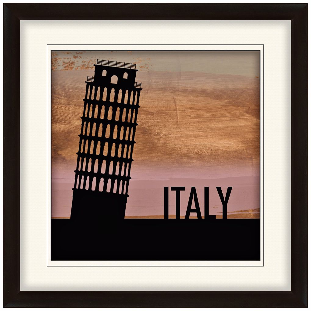 Nocturnal Landmarks 20" Square Italy Wall Art