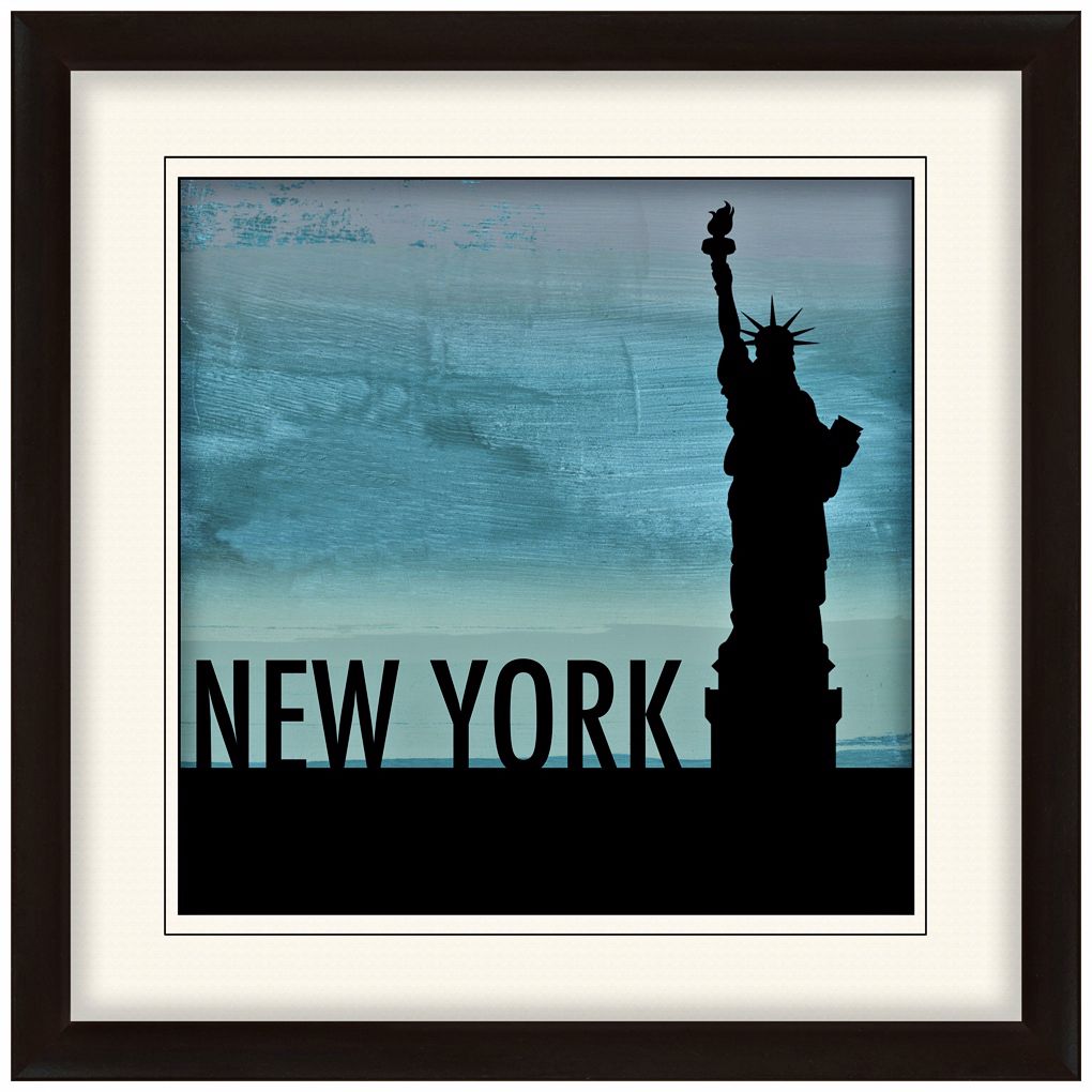 Nocturnal Landmarks 20" Square New York City Wall Art