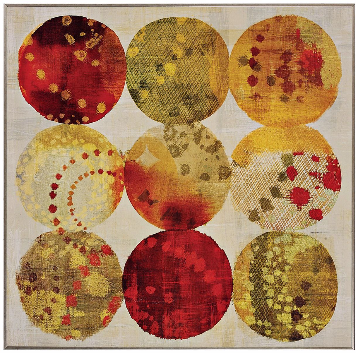 Raindots 28" High Framed Abstract Wall Art