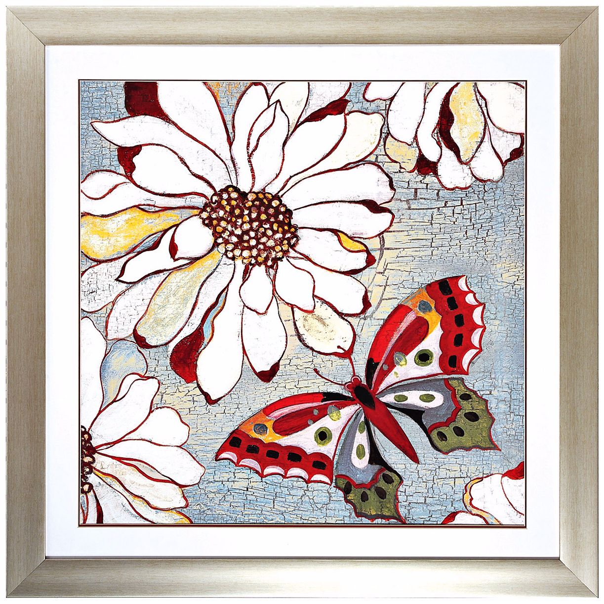 Butterfly II 30" Square Framed Wall Art