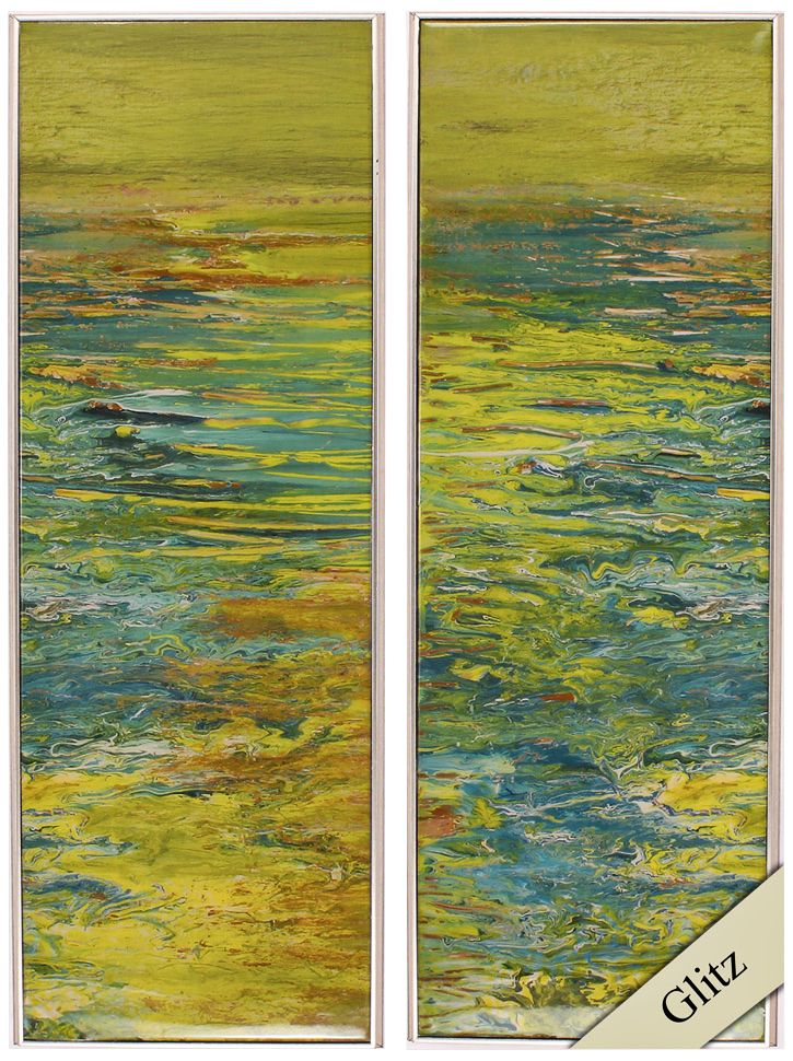 Lake I and II 36" High Framed Wall Art