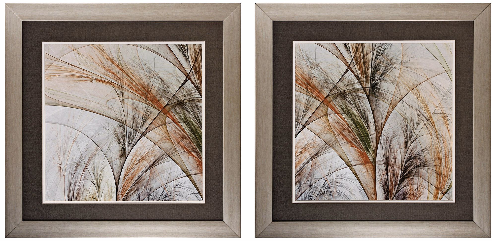 Set of 2 Grass III/IV 27" Square Nature Wall Art