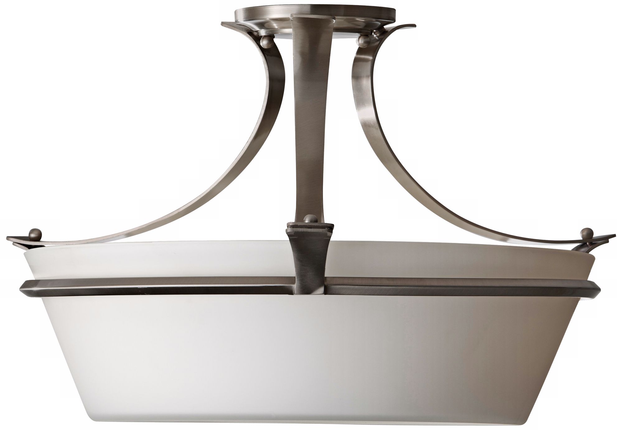 Murray Feiss Spectra 20" Wide Brushed Steel Ceiling Light