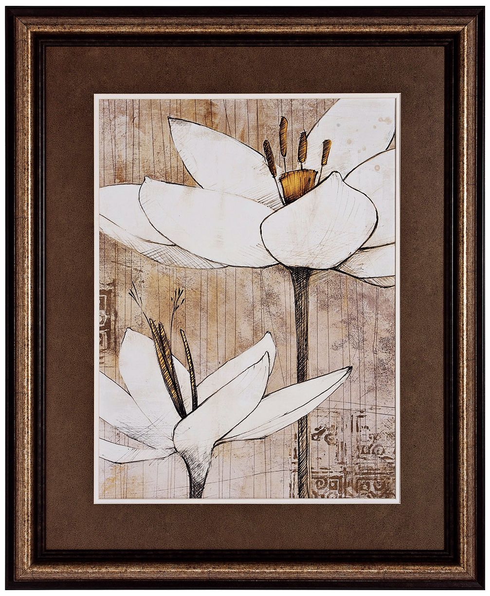 Pencil Floral I 34" High Flower Print Wall Art