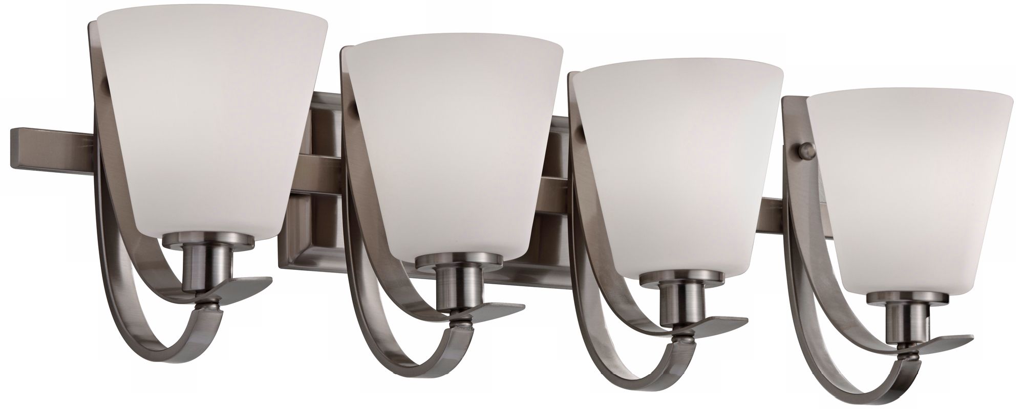 Murray Feiss Spectra 27" Wide Brushed Steel Bath Light
