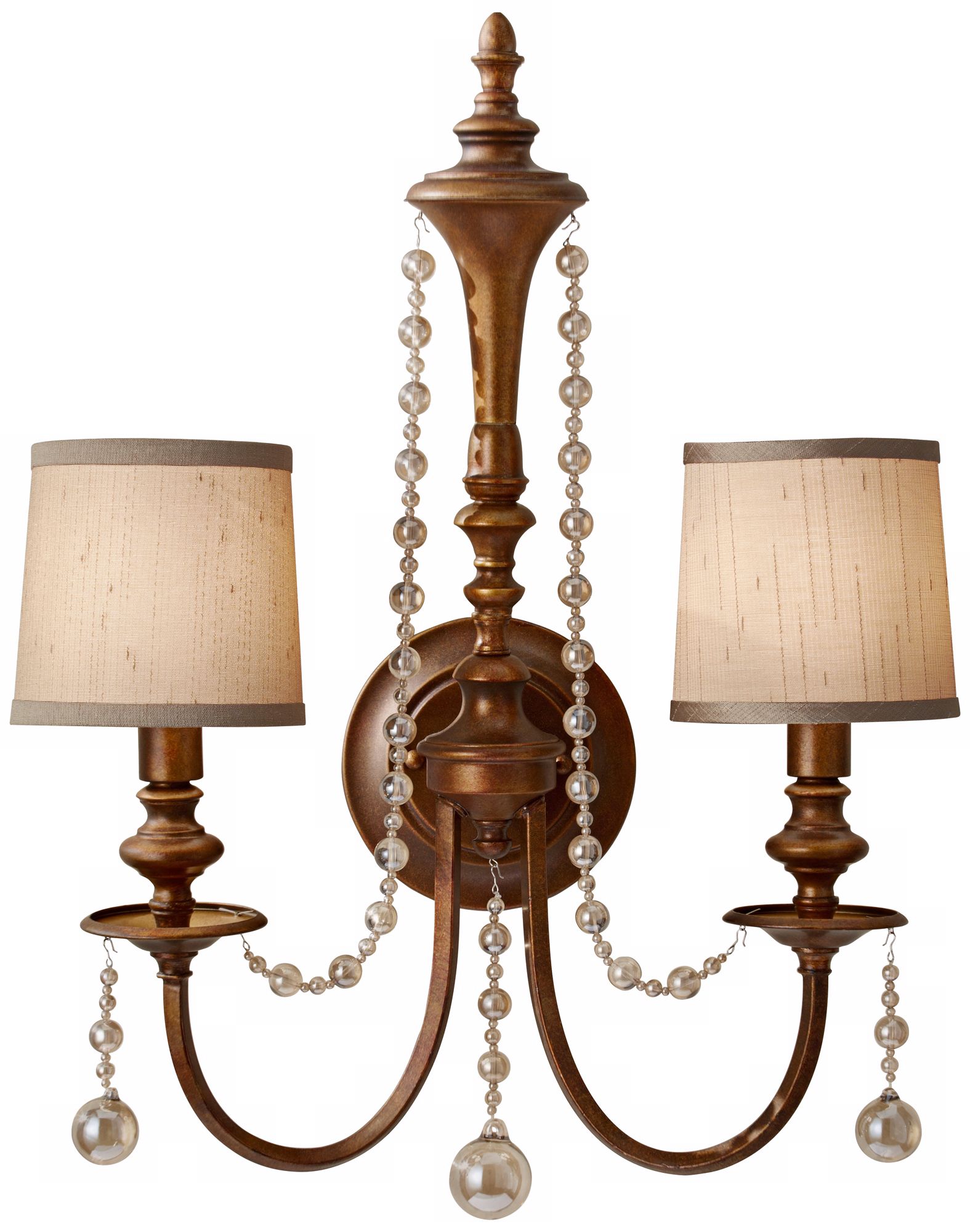Murray Feiss Clarissa 16 3/4" Wide Firenze Gold Wall Sconce