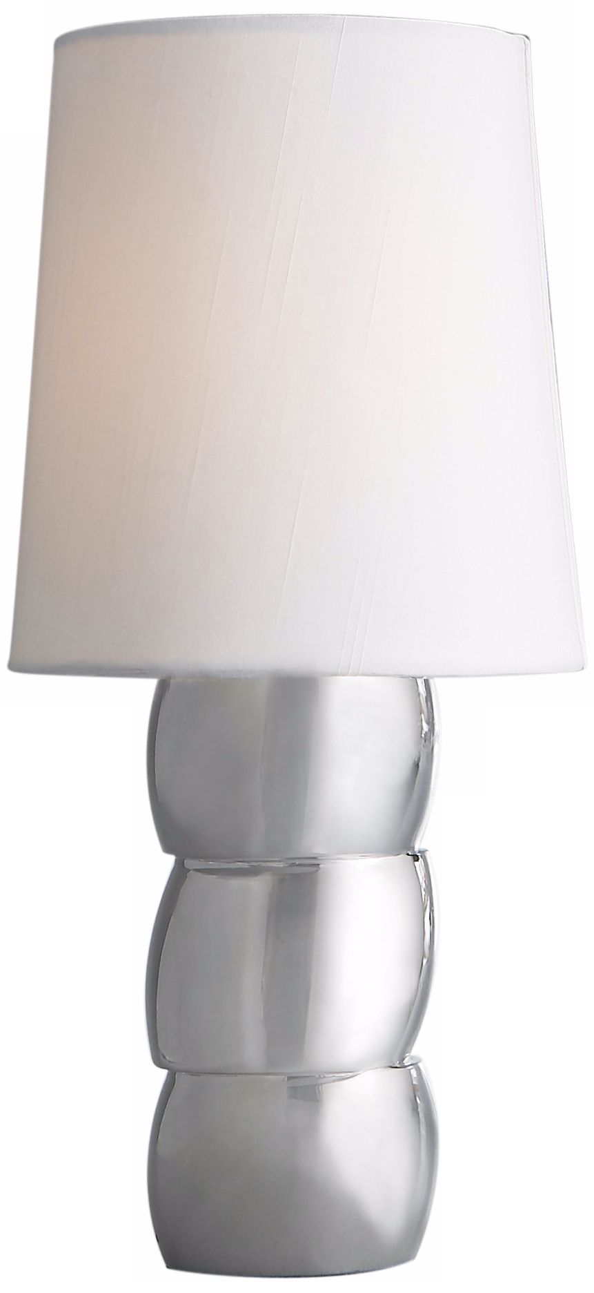Nambe Libra Alloy Polished Mirror Accent Table Lamp