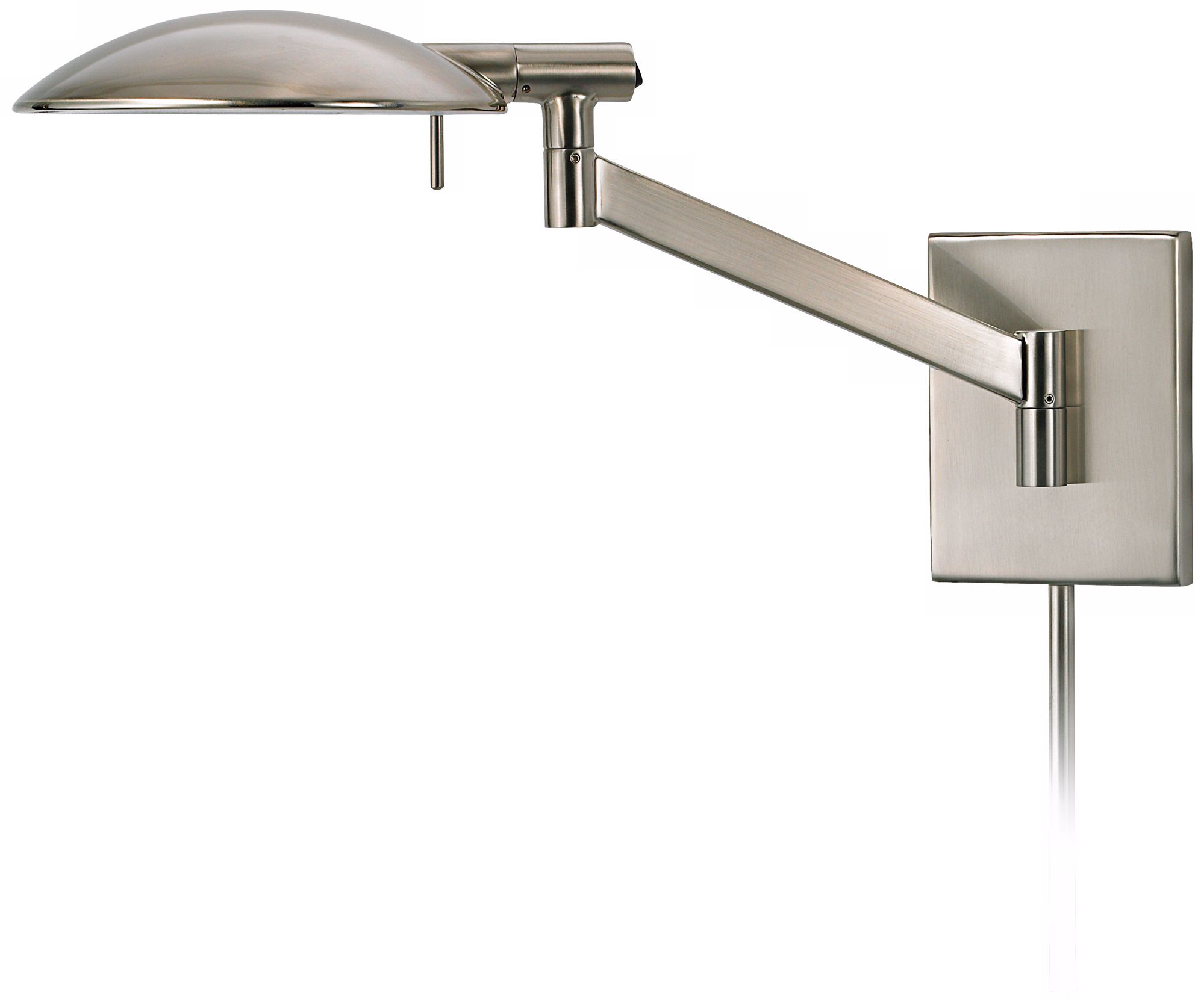 Sonneman Perch Satin Nickel Plug-In Wall Lamp