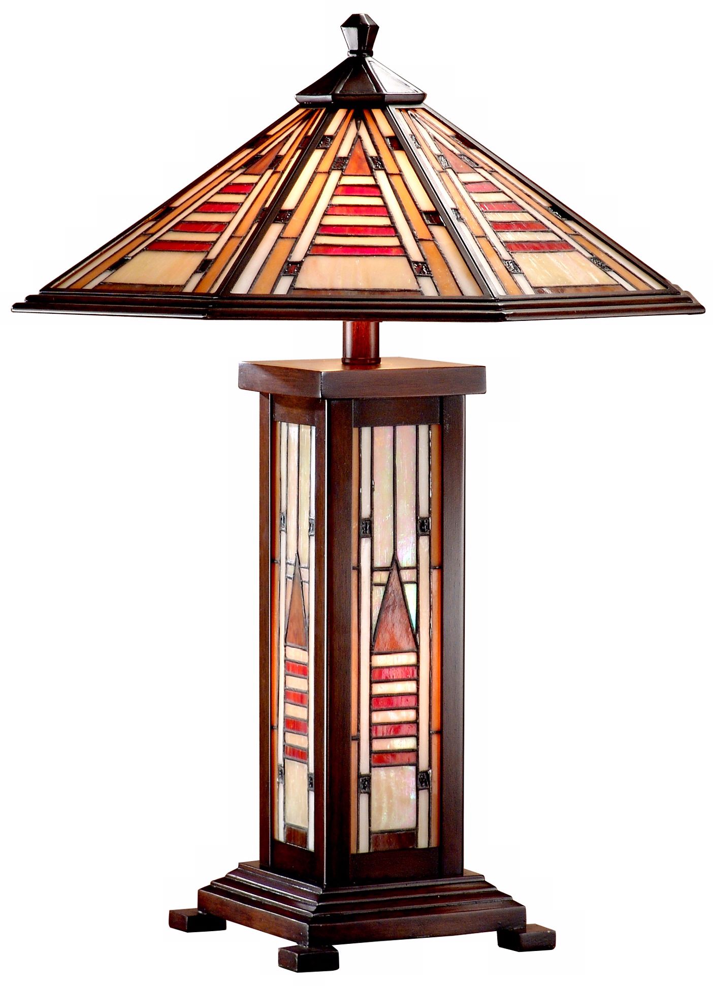 Dale Tiffany Woodruff Art Glass Night Light Table lamp