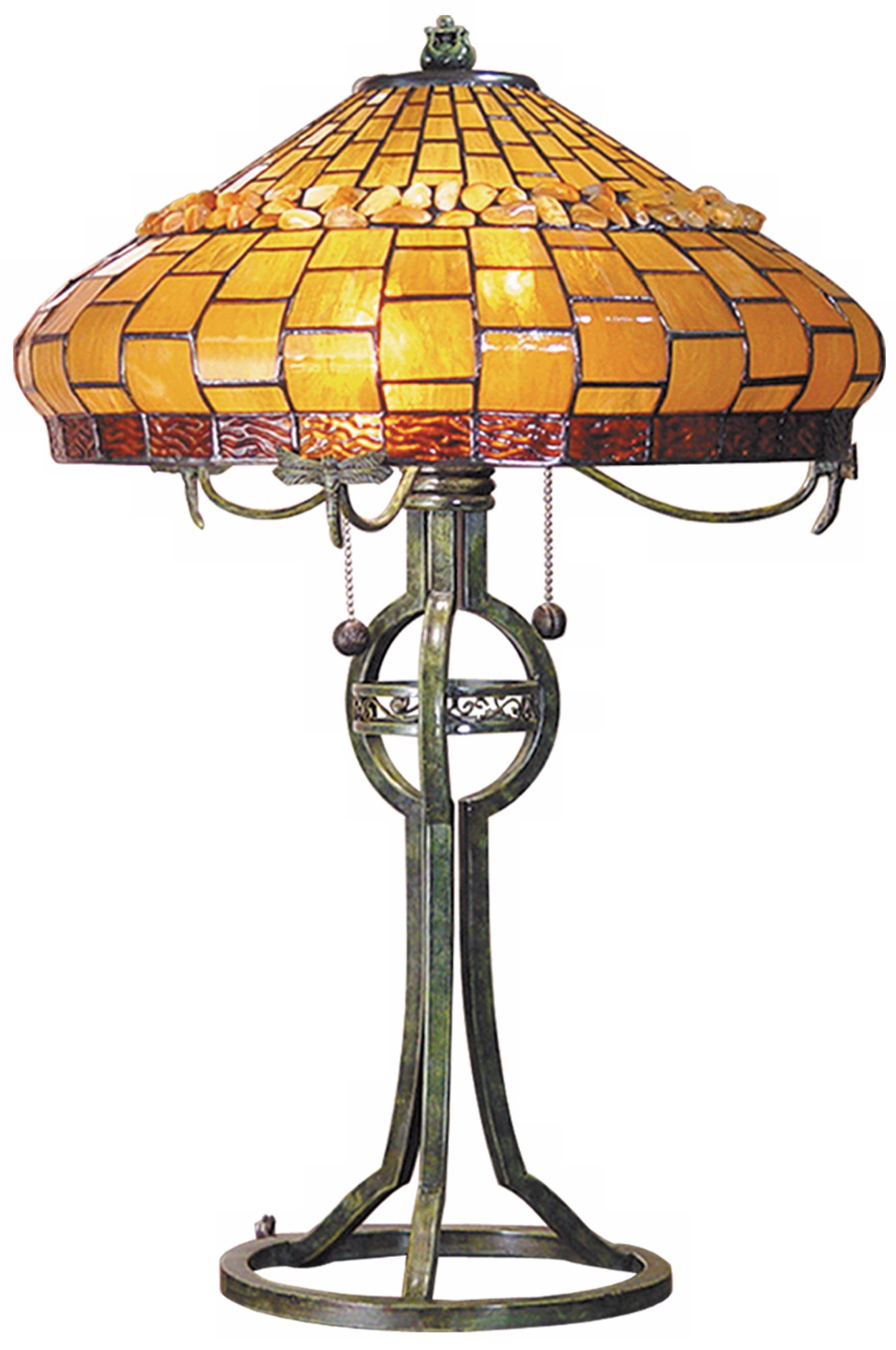 Dale Tiffany Grundy Art Glass Table Lamp