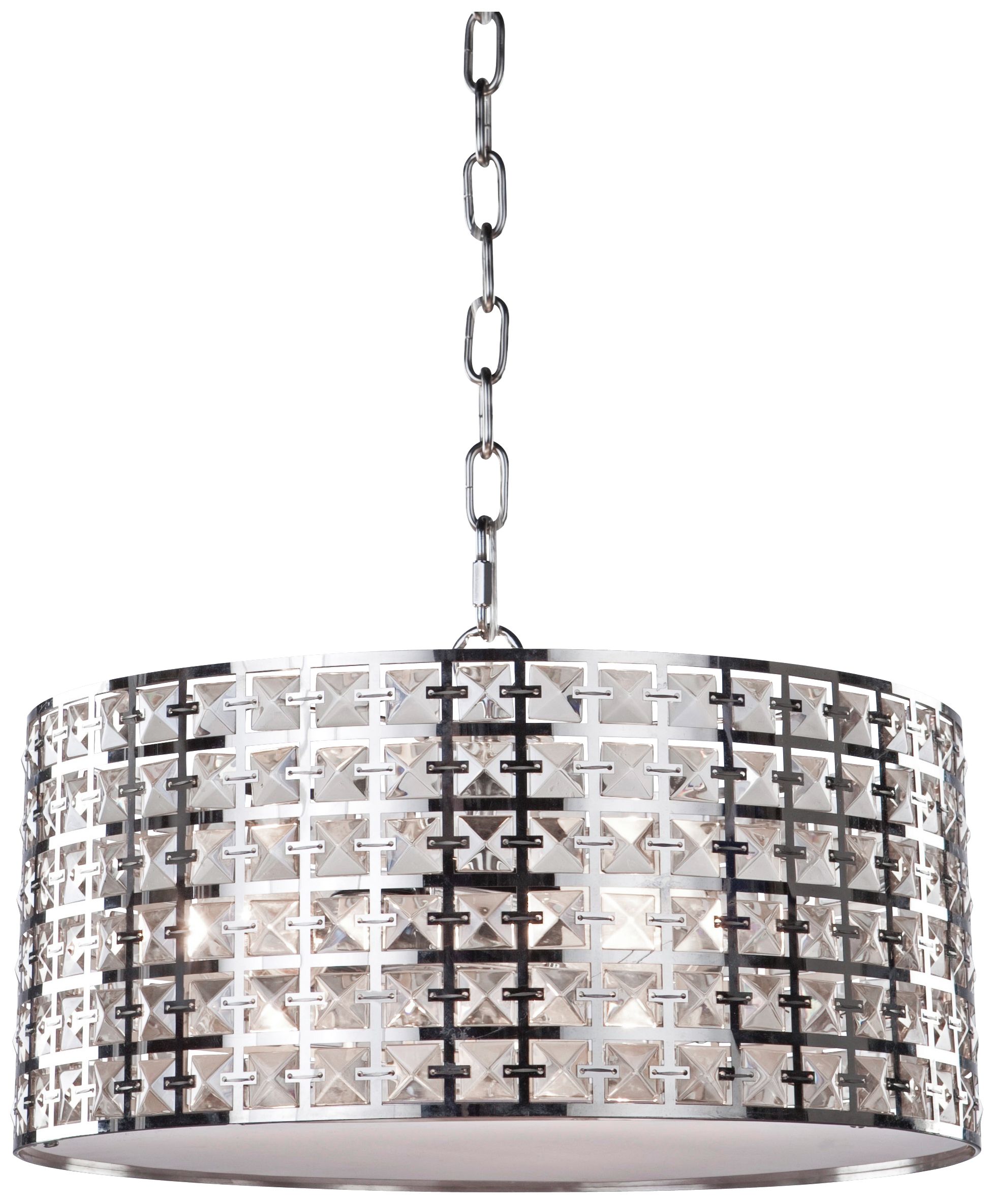Artcraft Coventry14 3/4" Wide Chrome Pendant Light