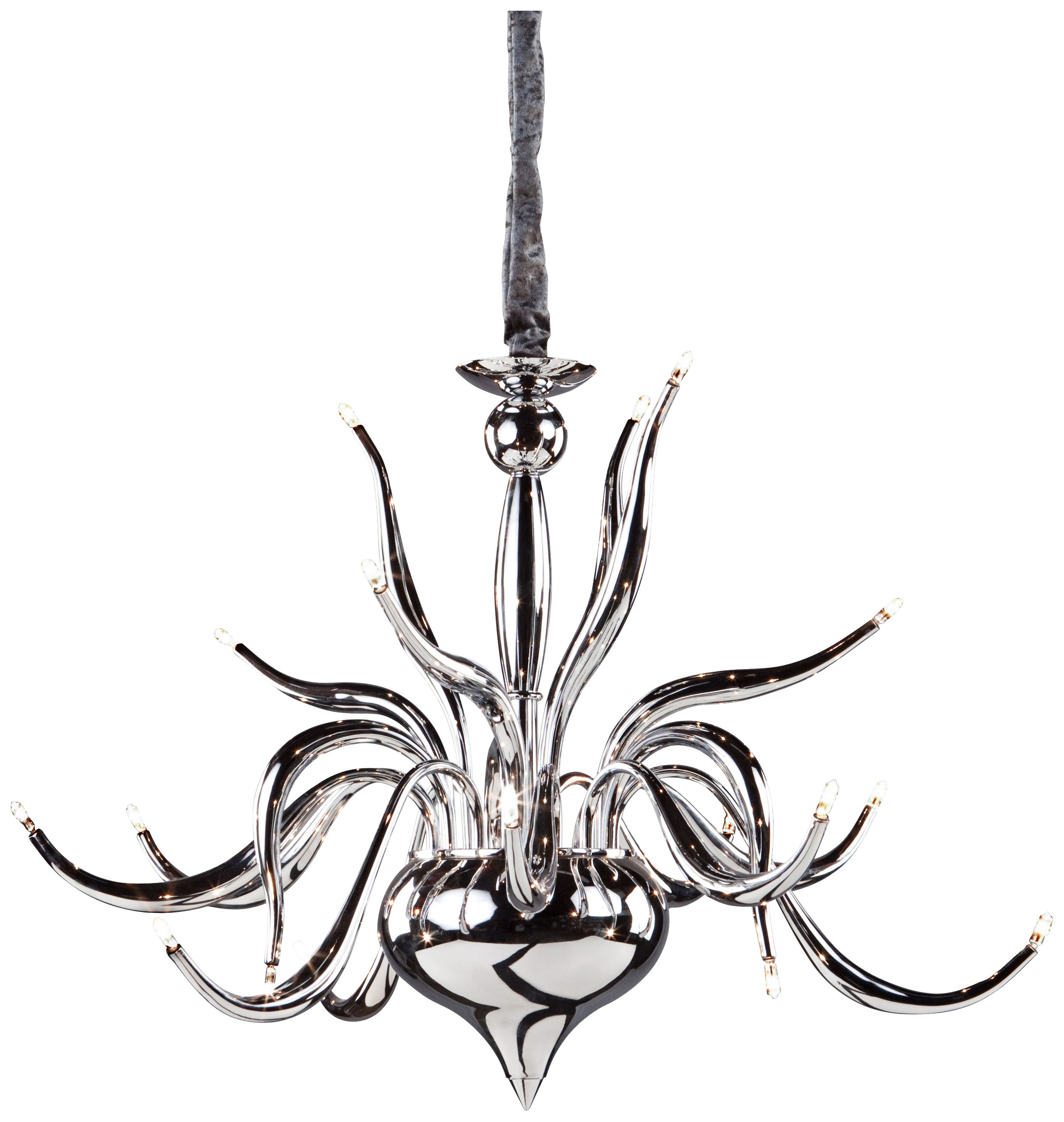 Artcraft Baby Swan 30" Wide Chrome Chandelier
