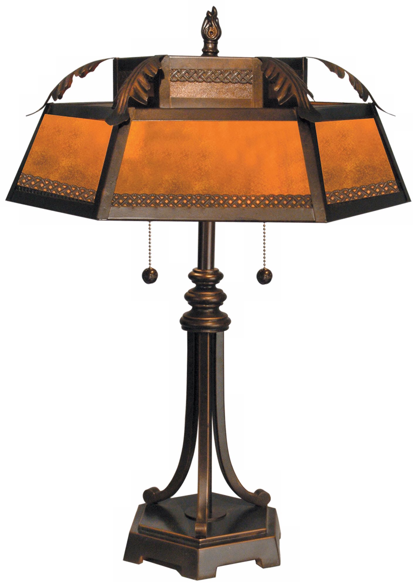 Dale Tiffany Hex Mica Table Lamp
