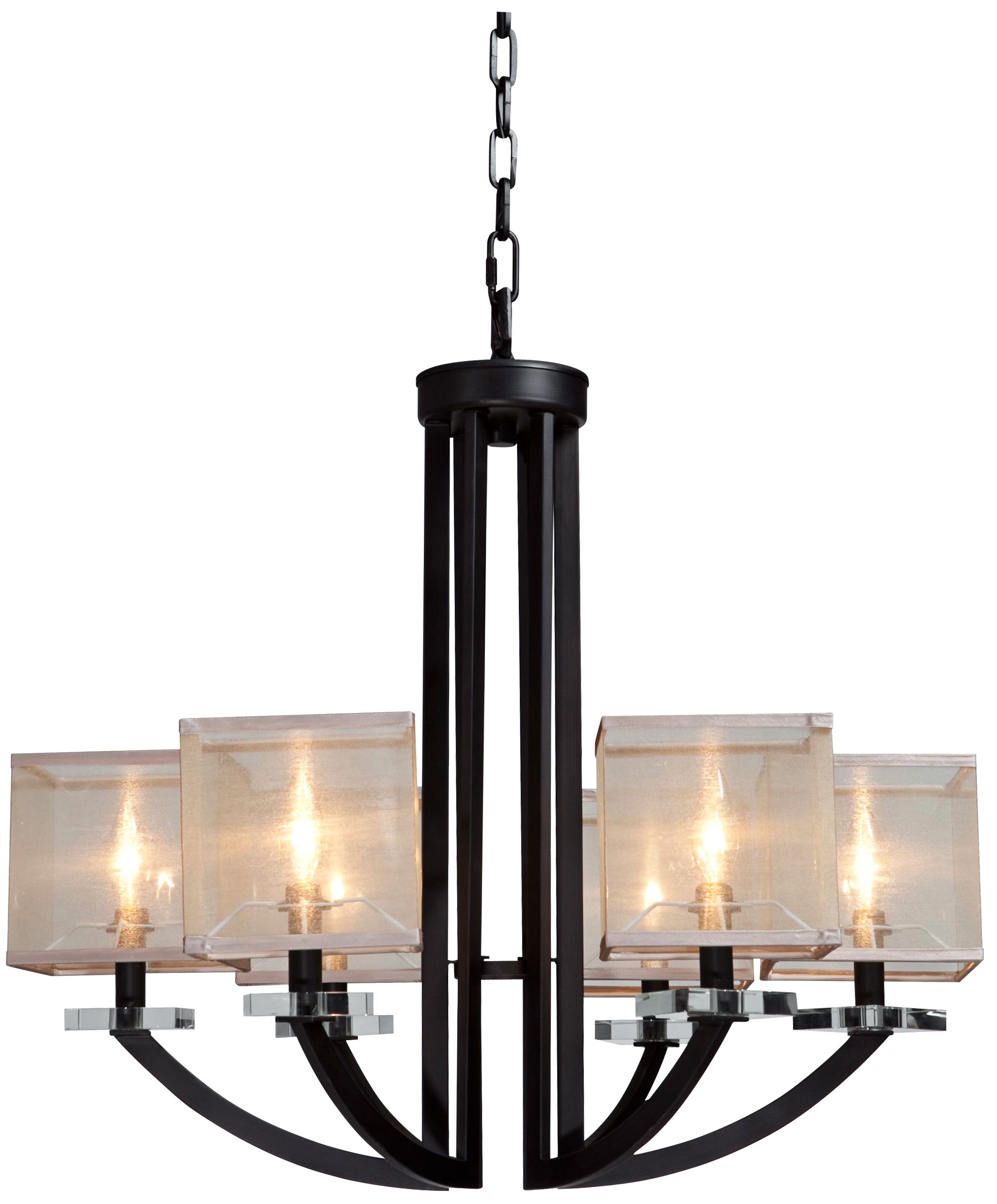 Artcraft Stowe 27 1/2" Wide Oil Rubbed Bronze Chandelier