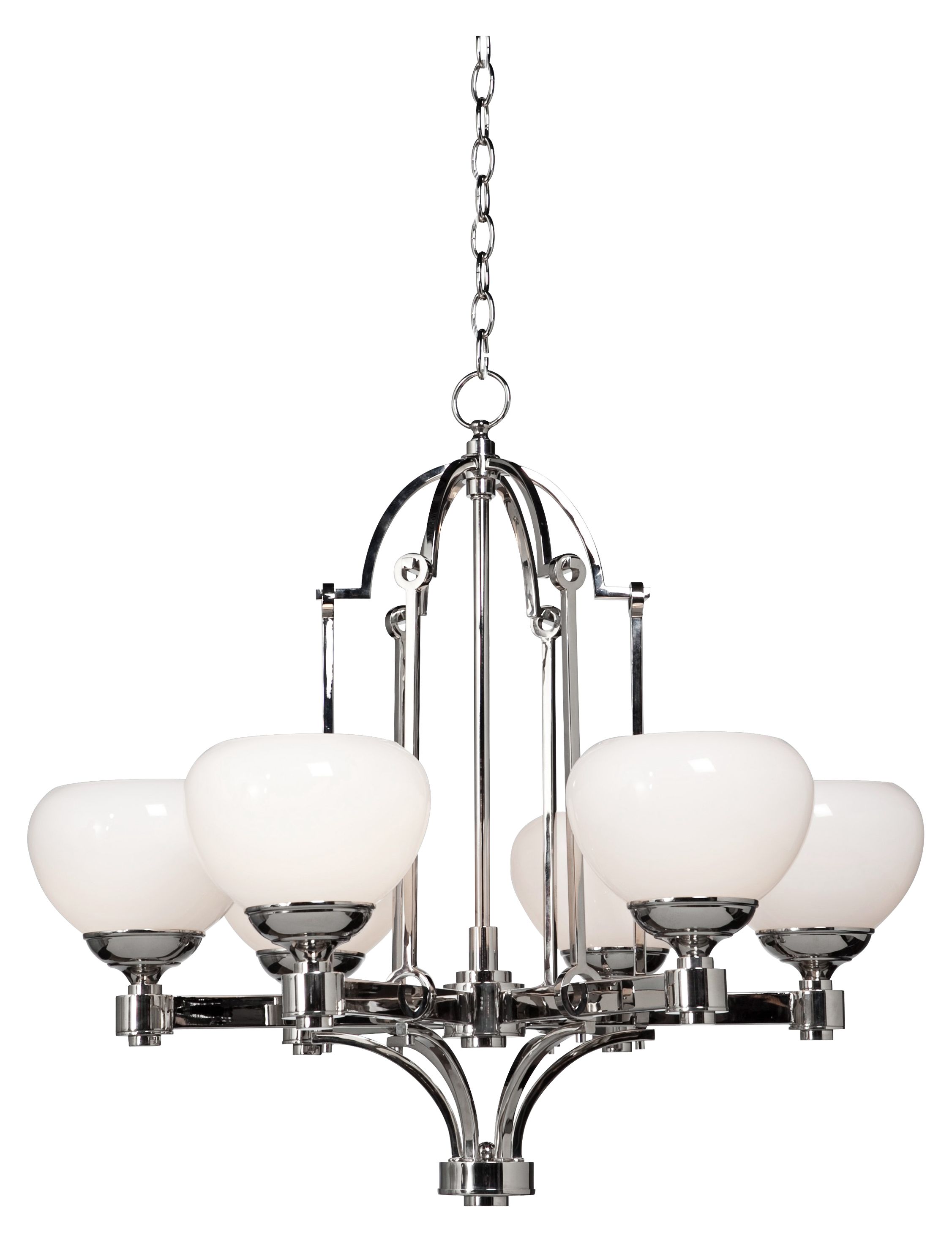 Artcraft Lincoln 28" Wide Opal Glass Chandelier