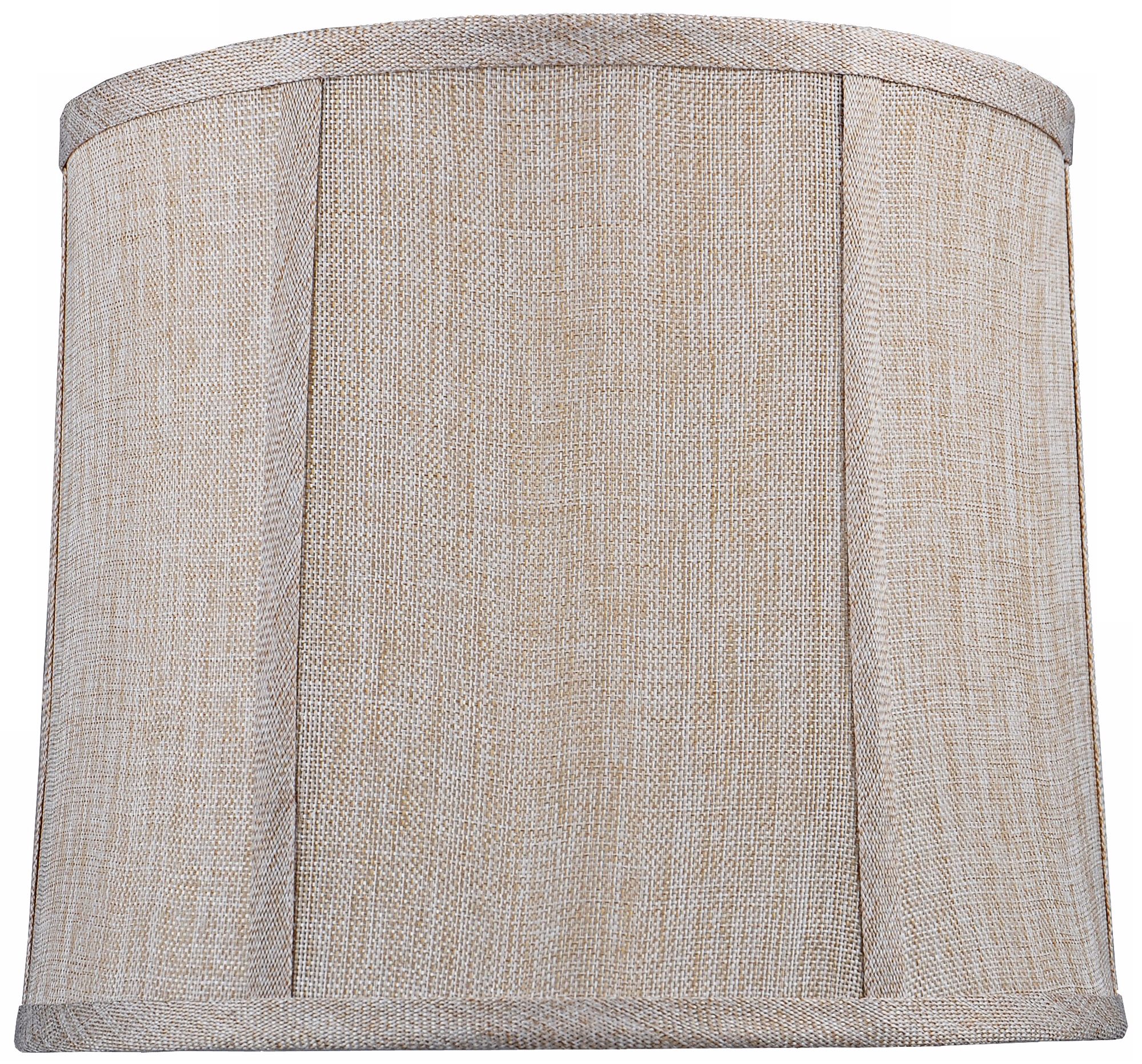 Beige and Cream Weave Drum Lamp Shade 11x12x10 (Spider)