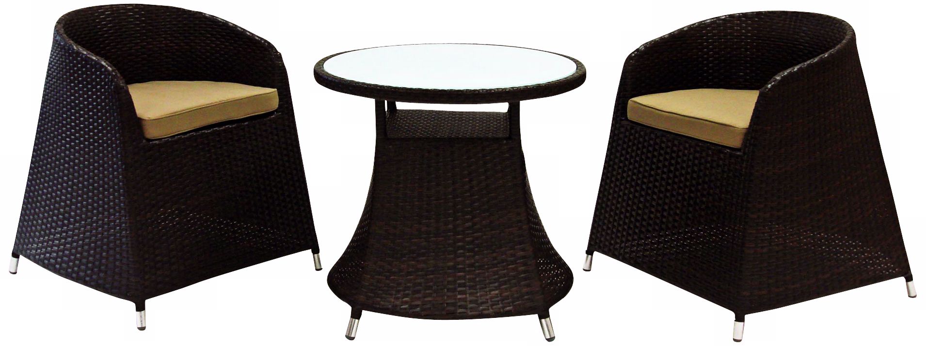Graham Brown Rattan 3-Piece Outdoor Dining Set