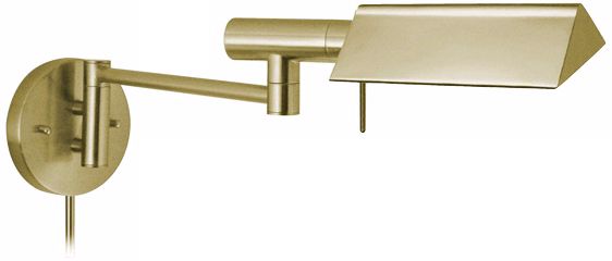 Sonneman E-Tenda Pharmacy Satin Brass Plug-In Wall Light