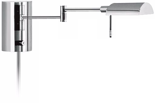 Sonneman D-Lite Polished Chrome Swing Arm Wall Light