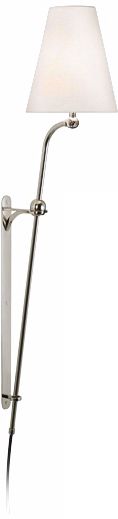 Sonneman Tito Polished Nickel Pin-Up Wall Light
