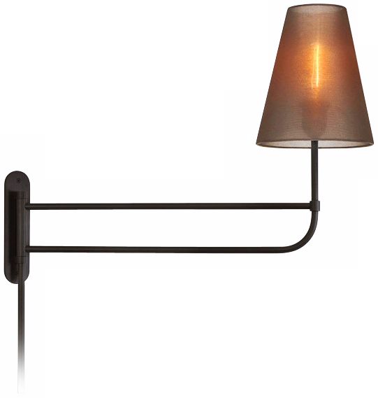 Sonneman Bistro Extension Organza Bronze Plug-In Wall Light