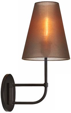 Sonneman Bistro 17 1/2" High Bronze Organza Wall Sconce