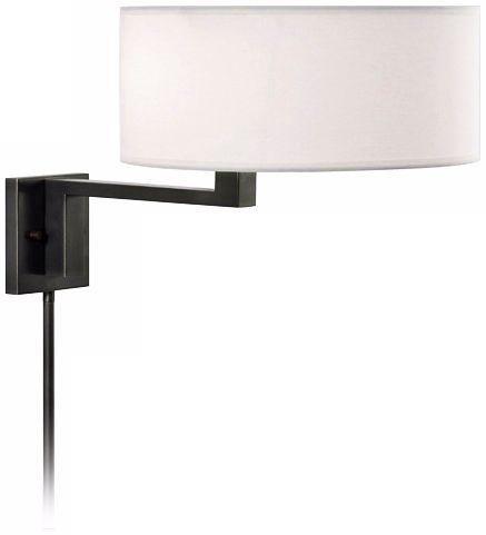Sonneman Quadratto Black Brass Plug-in Wall Lamp