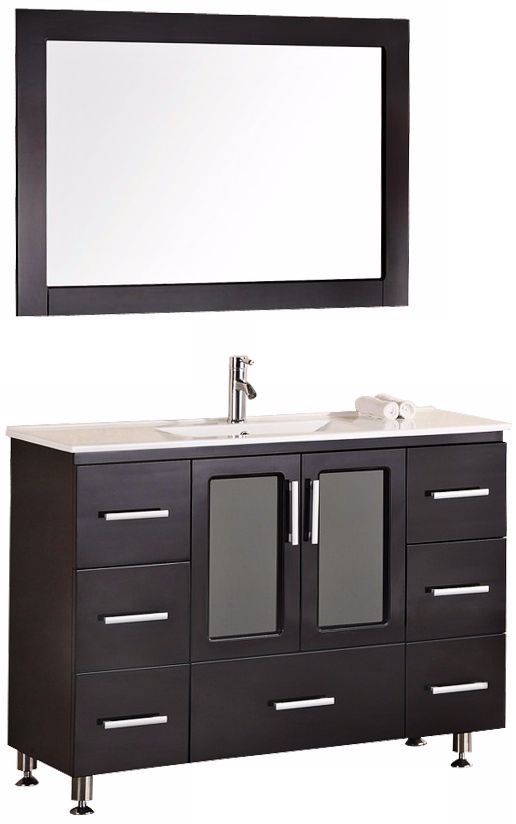 Stanton Dark Espresso 48" Drop In Sink Vanity Set