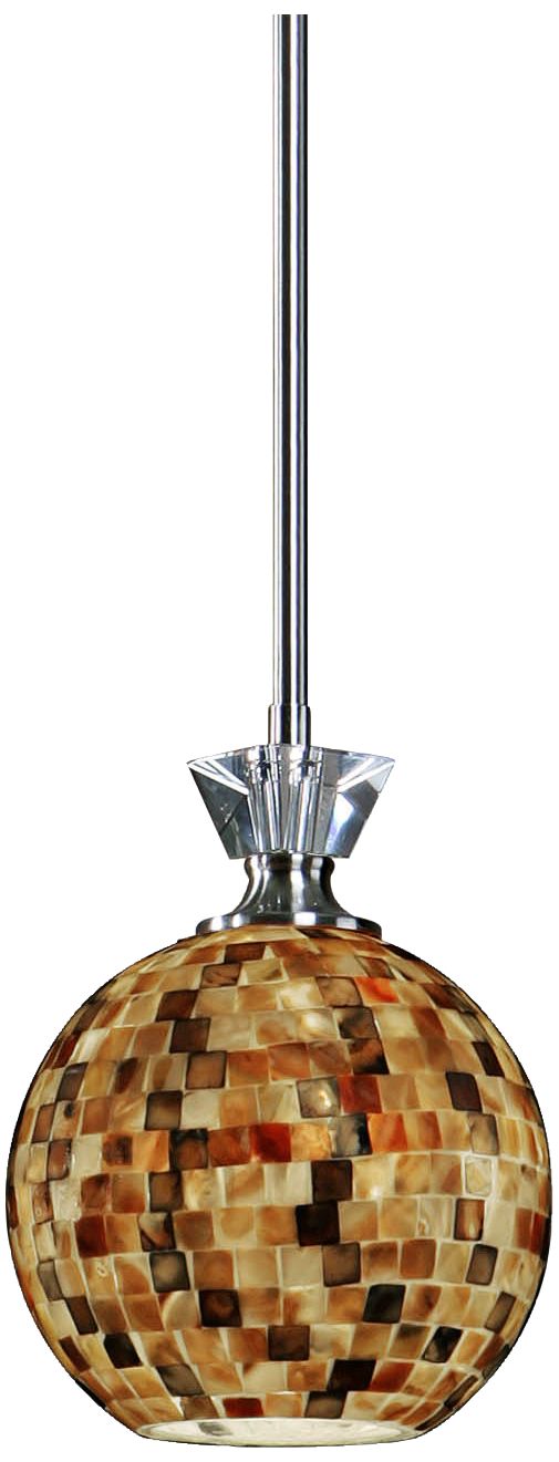 Uttermost Pearlessa 8" Wide Mother of Pearl Mini Pendant