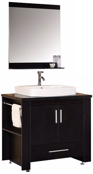 Washington Espresso 36" Single Sink Vanity Set