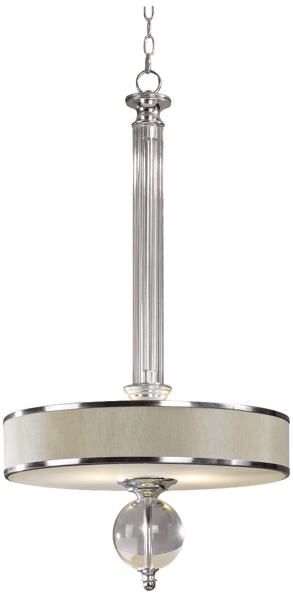 Uttermost Rowley 3-Light 20" Wide Chrome Pendant Light