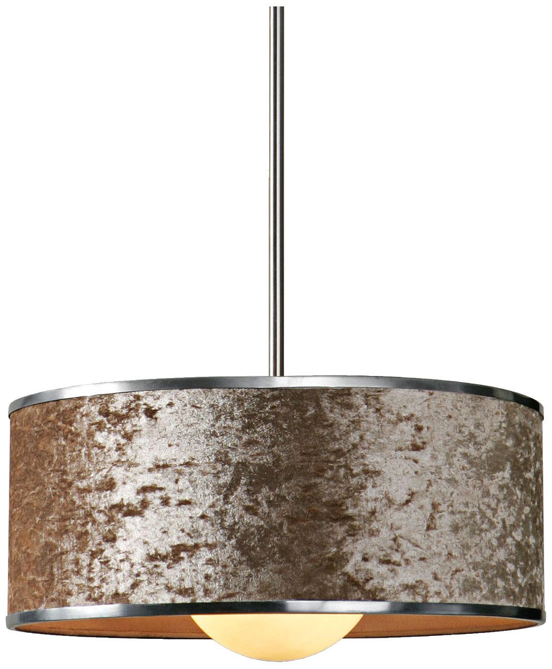 Uttermost Panache 20" Wide Rust Velvet Pendant Light