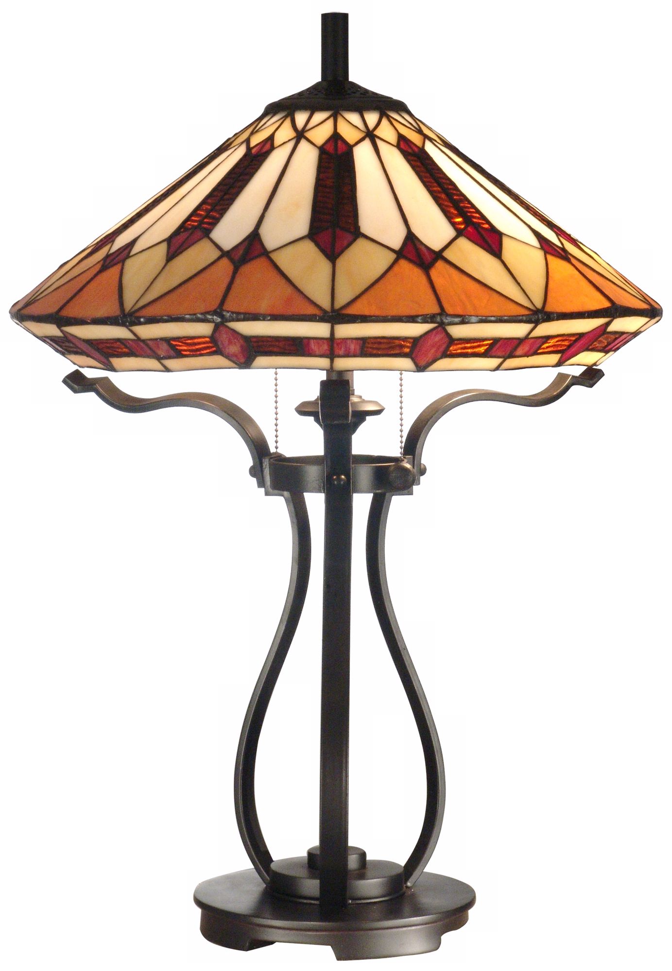 Black Harp Dale Tiffany Table Lamp