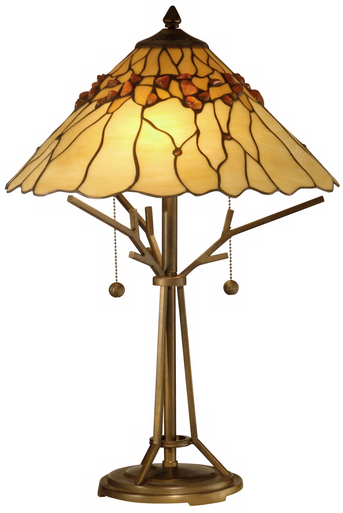 Bronze Branch Base Dale Tiffany Table Lamp