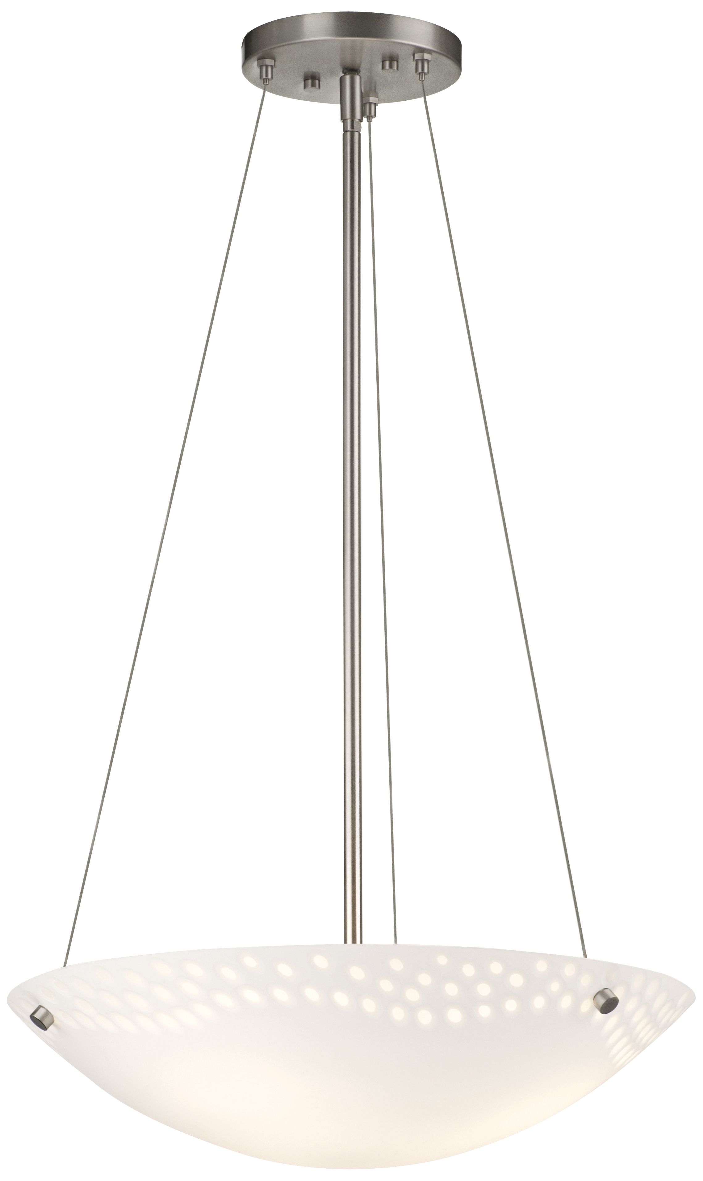 Forecast Daybreak Collection 18" Nickel Pendant Light