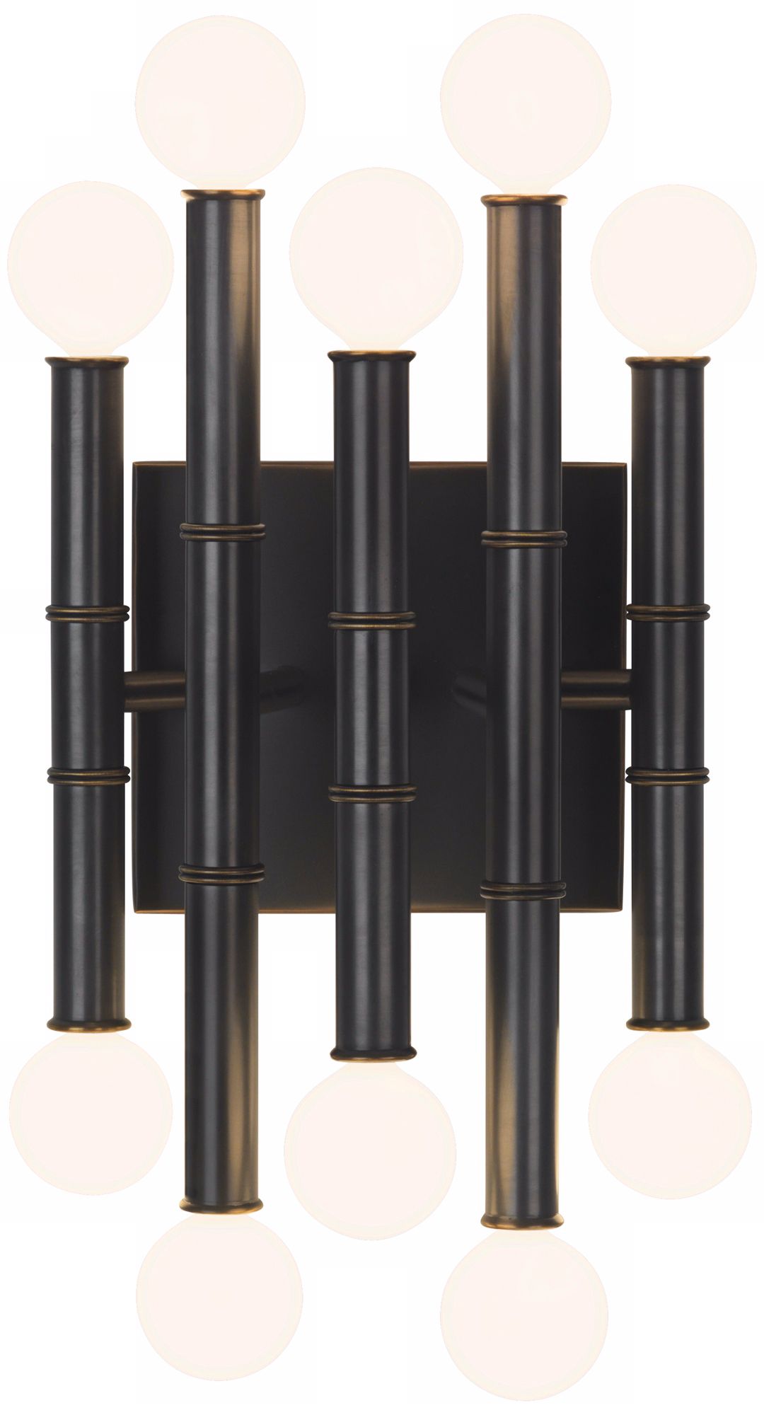 Jonathan Adler Meurice 12" High Patina Bronze Wall Sconce